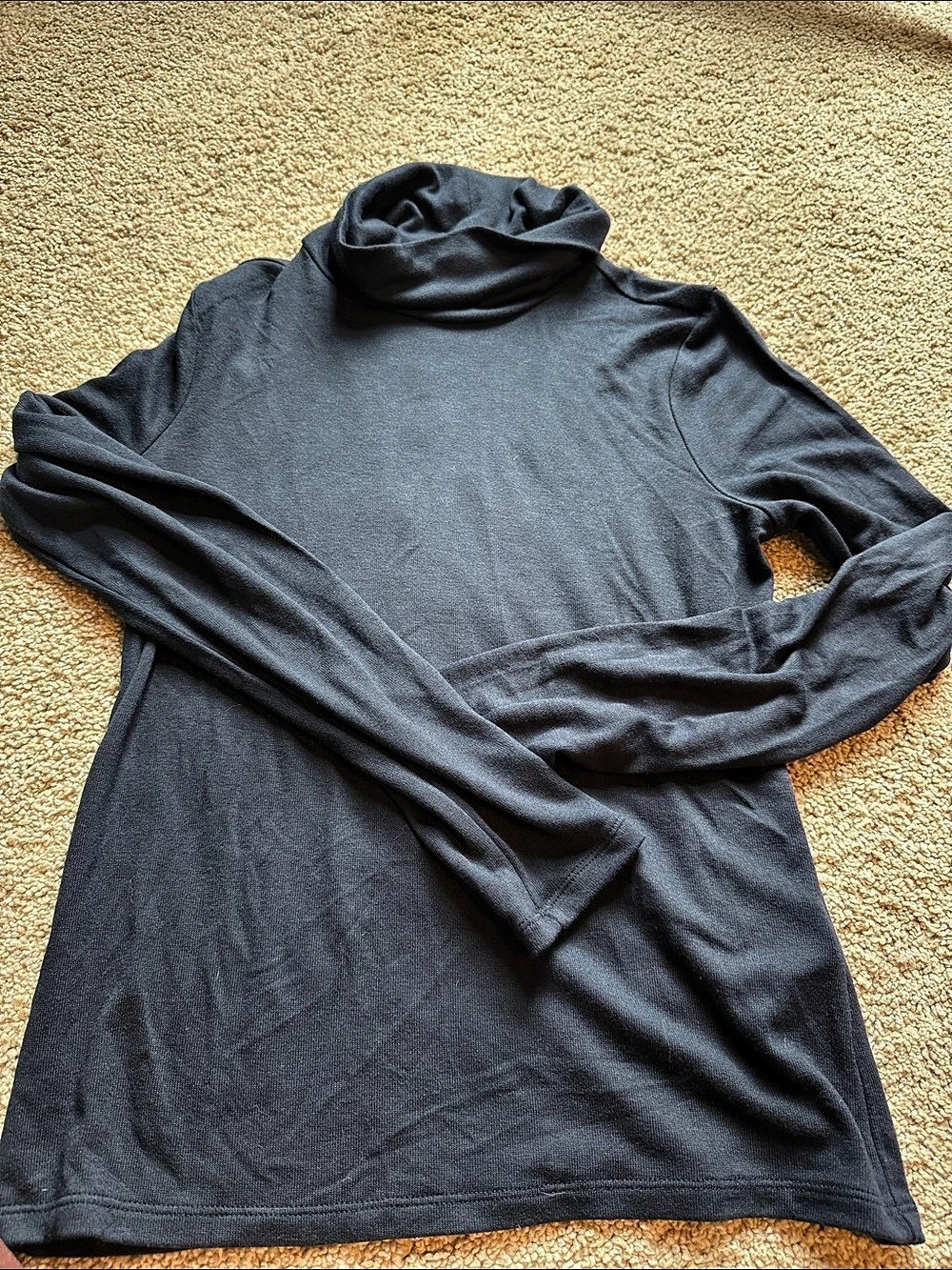 Banana Republic Soft Luxe Turtleneck Long Sleeve Top in Blue Size Small